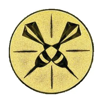 Cinkili Emblém CE148 šipky Velikost: 2,5 cm, Barva: Bronz