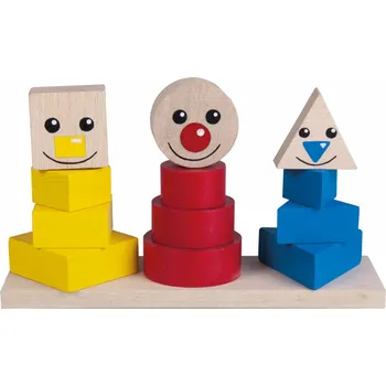 Dřevěná hračka Detoa Veselé pyramidy