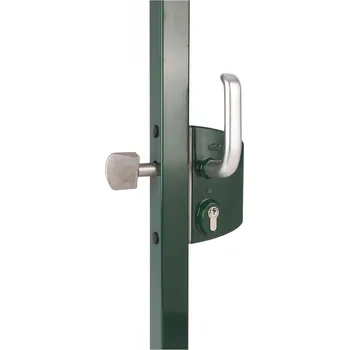 příslušenství k bráně Zámek pro posuvnou bránu LSKZ Stříbrná Kulatý 80 mm