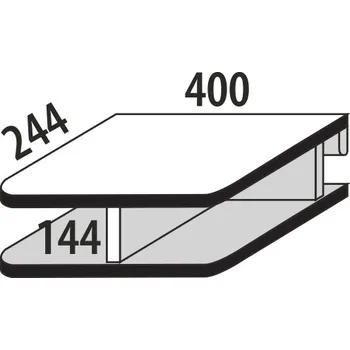 Skříňka na bočnici Domestav D835 Materiál: Buk cink, Povrchová úprava: Přírodní provedení
