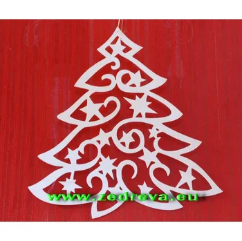 Vánoční dekorace Ozdoba velká - Stromek kroucený