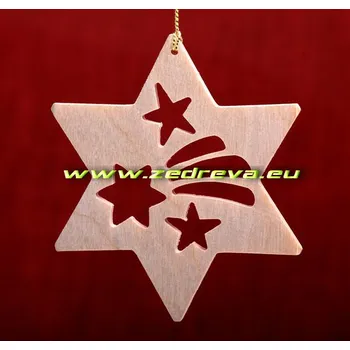 Vánoční dekorace Ozdoba malá - Hvězdička 06