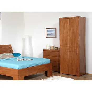 Ložnicová sestava Skříň S&F policová Domestav F155 Materiál: Buk cink, Povrchová úprava: Moření, Specifikace: levá