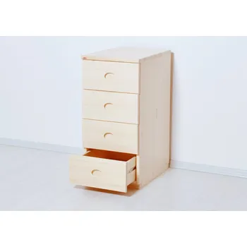 Knihovna Skříň zásuvková Domestav D407 Materiál: Buk cink, Povrchová úprava: Přírodní provedení