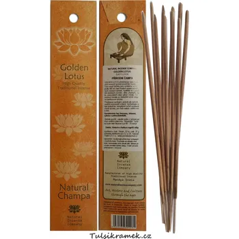 Vonná tyčinka VONNÉ TYČINKY PŘÍRODNÍ ČAMPA GOLDEN LOTUS 10 KS