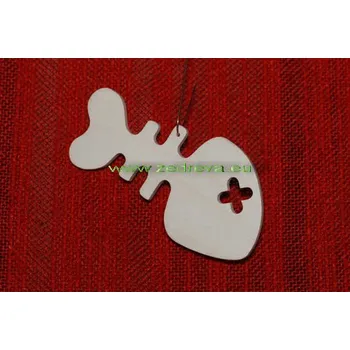 Vánoční dekorace Ozdoba malá - Kostra ryby