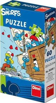 Puzzle Dino Šmoulové na lodi 60 dílků