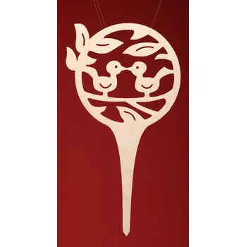 Vánoční dekorace Zápich - Kuřátko 3 (10cm)