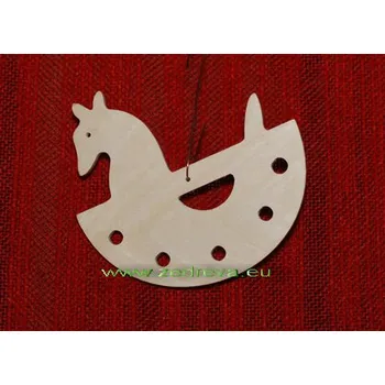 Vánoční dekorace Ozdoba malá - Houpací koník