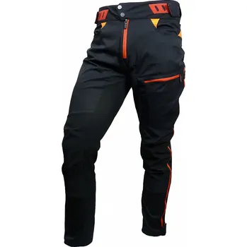 Cyklistické kalhoty Kalhoty HAVEN Singletrail Long black/red - UNISEX Velikost: M