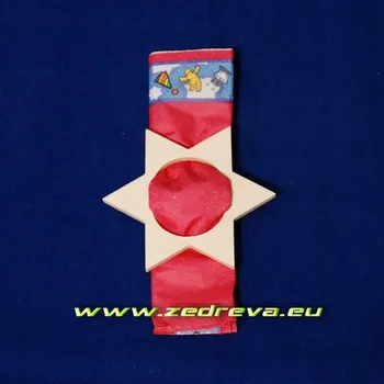 Vánoční dekorace Spona na ubrousek - Hvězda