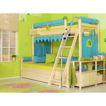 Postel Palanda dvoulůžko Domestav D909 Materiál: Buk cink, Povrchová úprava: Přírodní provedení