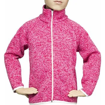 Dívčí oblečení Fantom Dětský svetr na zip - ČERVENÝ MELÍR č.9 - DOPRODEJ velikost: 116