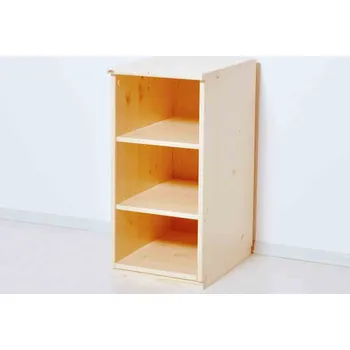 Knihovna Skříň policová Domestav D404 Materiál: Smrk, Povrchová úprava: Přírodní provedení