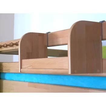 Závěsná police na postel krátká Domestav D802 Materiál: Smrk, Povrchová úprava: Přírodní provedení