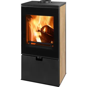 Krbová kamna Thorma Cremona, černá/keramika pískovec