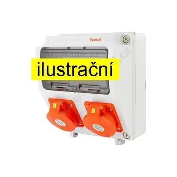 modulární přístroj a rozvaděč FAMATEL v031 - ZSF00002000.0 /3957 zásuvková skříň IP44 jištěná bez chrániče v031