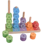 Bigjigs Toys Nasazování barevných…