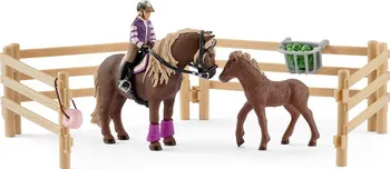 Figurka Schleich 42363 Jezdec s islandskými poníky a příslušenstvím