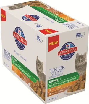 Krmivo pro kočku Hill's Feline Kitten kapsičky Chicken/Turkey 12 x 85 g