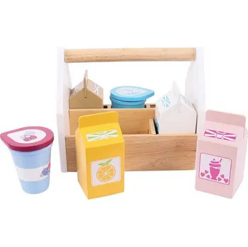 Hra na obchod Bigjigs Toys Potraviny v přenosné krabičce