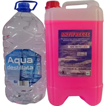 Nemrznoucí směs do chladiče Happy Car Antifreeze G12+, 10l + Destilovaná voda, 5l (Nemrznoucí směs + destilovaná voda)