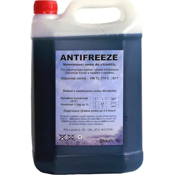 Nemrznoucí směs do chladiče Happy Car Antifreeze G11, 5l (Nemrznoucí směs)