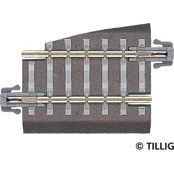 Modelová železnice Kolej s podložím přímá zúžená levá BG5 36 mm TT - Tillig 83722