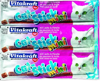 Pamlsek pro kočku Vitakraft Cat Stick Mini Salmon/Trout 3 ks