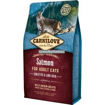 Carnilove Cat Adult Sensitive/Long Hair Salmon, 2 kg