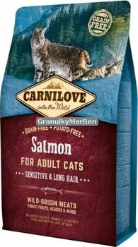 Krmivo pro kočku Carnilove Cat Adult Sensitive/Long Hair Salmon