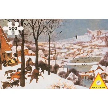 Puzzle Piatnik P. Bruegel Lovci ve sněhu 500 dílků