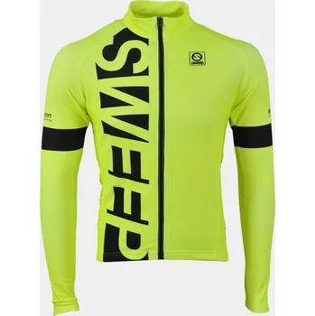 Cyklistické oblečení SWEEP CYKLISTICKÝ DRES ELITE CYKLO-D017 S DLOUHÝM RUKÁVEM ŽLUTÝ FLUO Varianta: XL