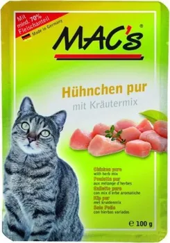 Krmivo pro kočku Mac's Cat kapsička kuře/bylinky 100 g