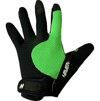 Cyklistické rukavice Dlouhoprsté rukavice HAVEN KIOWA LONG black/green Varianta: 3XL