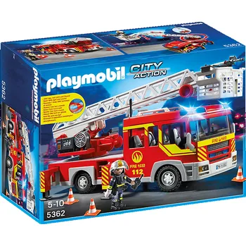 Stavebnice Playmobil Playmobil 5362 Hasičské auto s žebříkem