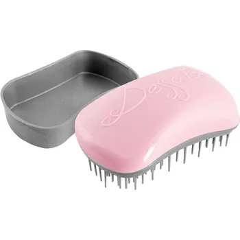 Tangle Dessata Mini Pink - Silver - kartáč na rozčesávání vlasů