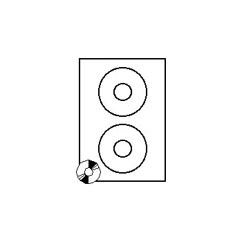 Samolepící etiketa Samolepící etikety LABELMAX na CD/118-100ks