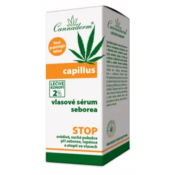 Vlasová regenerace Cannaderm Capillus vlasové sérum seborea 40 ml