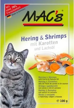 Krmivo pro kočku Mac's Cat kapsička sleď/krevety 100 g