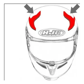 Helma na motorku HJC ventilace CS-15 Horní white