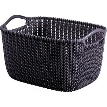 Úložný box Curver Knit úložný koš box na hračky a drobnosti 8 l fialový