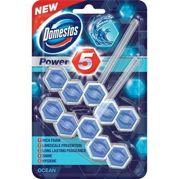 WC čistič Domestos Power 5 Ocean 2 x 55 g