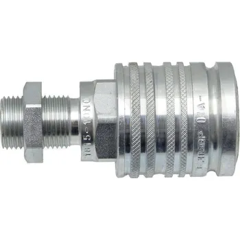 Příslušenství ke kompresoru Hydraulická spojka, rychlospojka samice s přepážkou KM-S 15L (M22x1,5) DN12-BG3