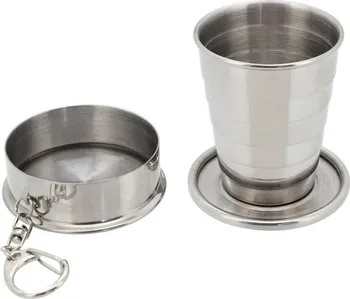 Kempingové nádobí Cattara skládací nerezový pohárek 60 ml