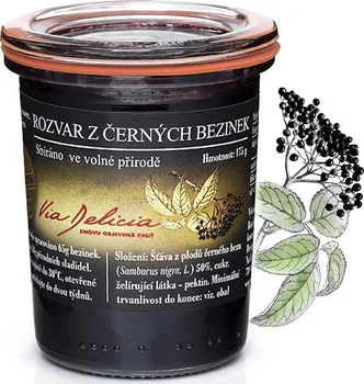 Via Delicia Rozvar z černých bezinek 175 g