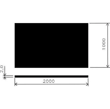 Plech Plech nerez 2,0mm/1x2m/ 1.4301 brus + folie