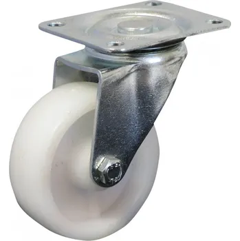 Pojezdové kolečko Kolečko otočné CNA 50mm s deskou, bílé, nosnost 35kg