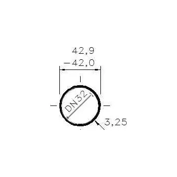 Vodovodní potrubí Trubka bzv. hl. 5/4" /DN 32/42,9-42,0 x 3,25/