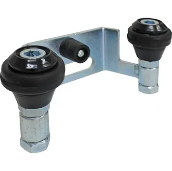 Dveřní kování Náběh HORNÍ Zn, b60mm, black rubber